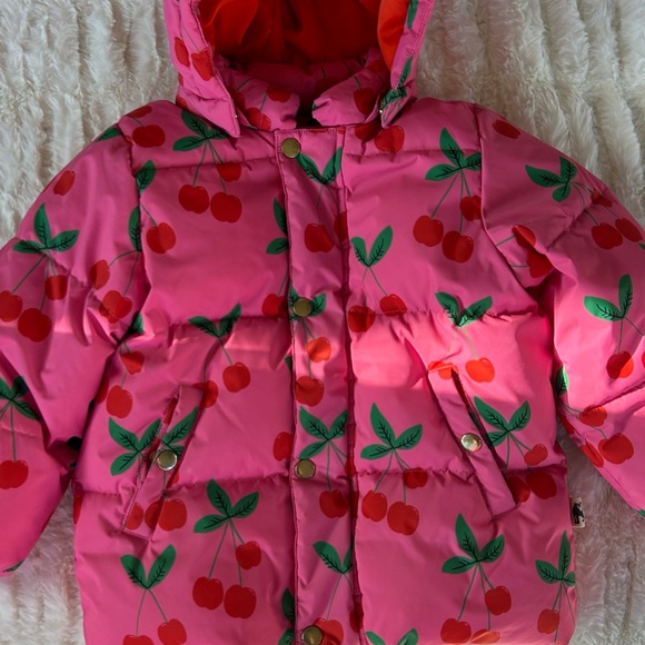 Mini Rodini Cherries AOP Puffer Jacket - Picture 3 of 14
